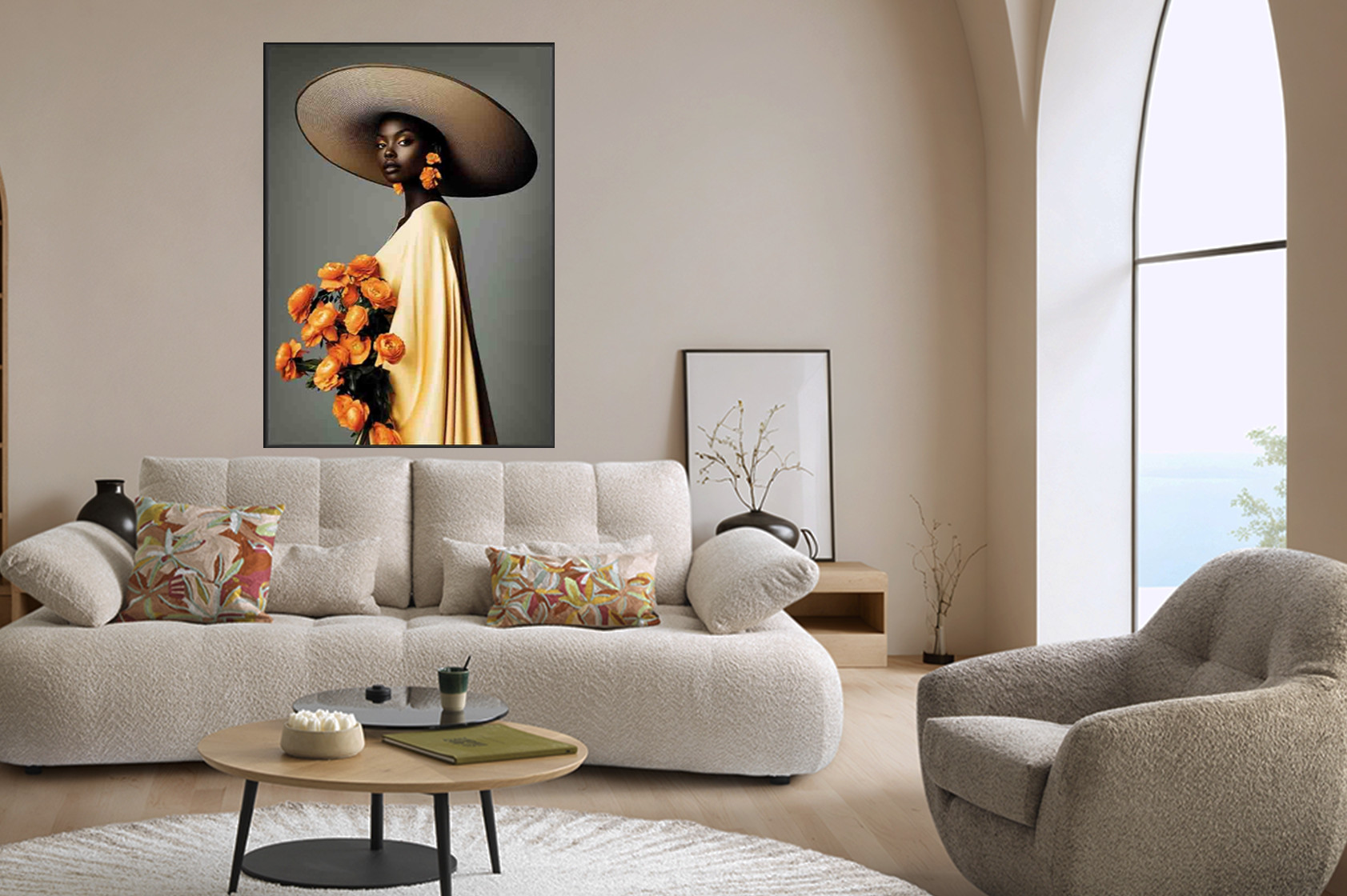 Tableau MUSE AU CHAPEAU