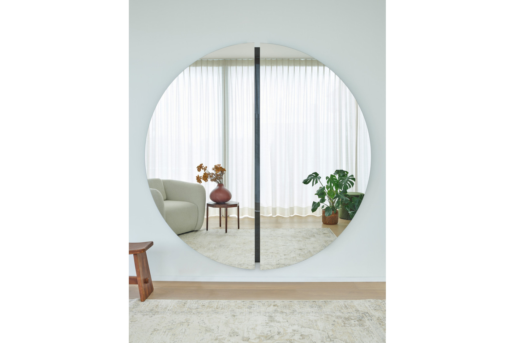 Miroir LUNA BLACK ROUND