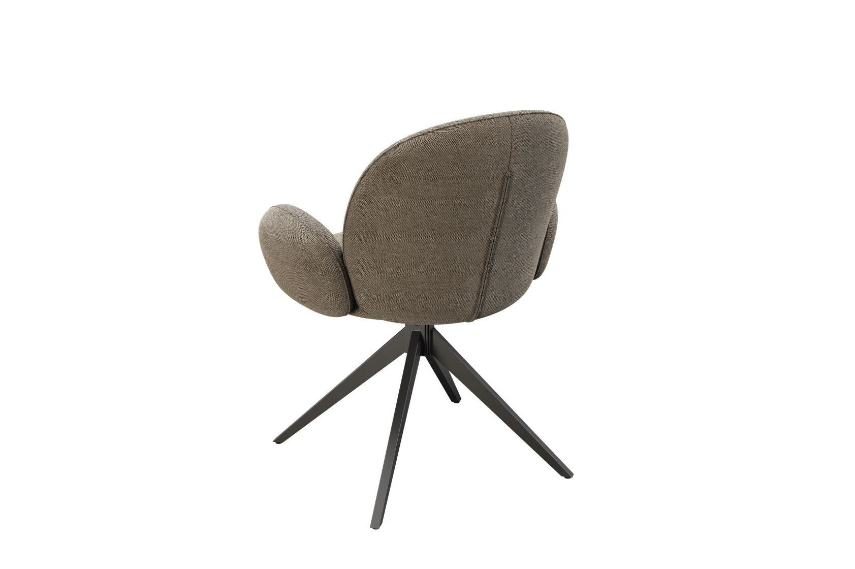Chaise ONAÉ - chaise pivotante tissu avec accoudoirs