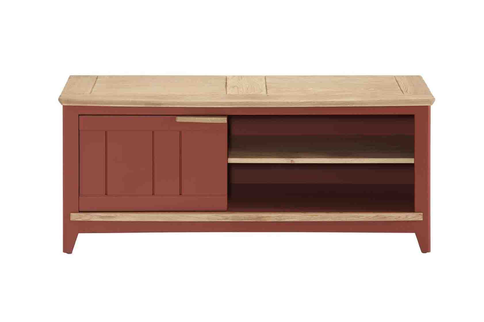 Meubles TV SOLANGE - meuble tv chêne et laque personnalisable