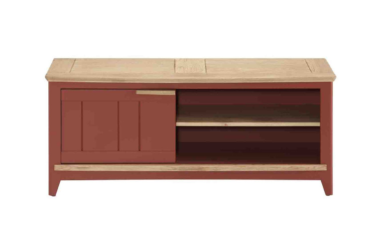 Meubles TV SOLANGE - meuble tv chêne et laque personnalisable